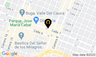Mapa de Ferrelectricos Calima Buga en Guadalajara de Buga