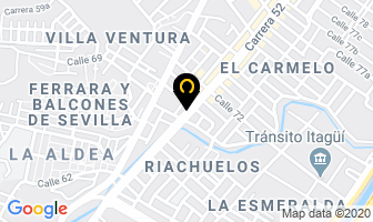 Mapa de Ferrelectricos C&h La Palma en Itaguí