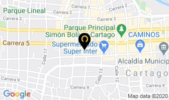Mapa de Ferretería Arango en Cartago