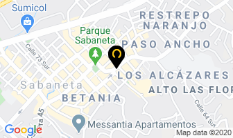 Mapa de Ferretería Bombay en Sabaneta