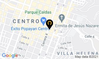 Mapa de Ferretería Comercial en Popayán