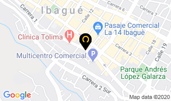 Mapa de Ferretería guerrero en Ibagué