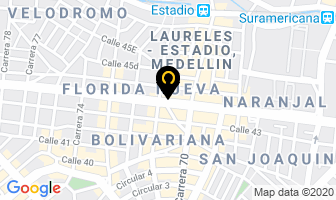 Mapa de Ferreteria Isabela en Medellín
