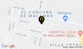 Mapa de Ferretería Javicar en Malambo