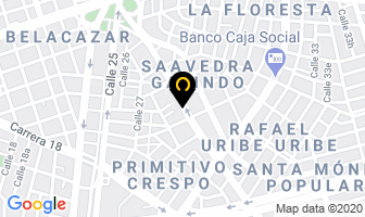 Mapa de Ferretería La 17 en Cali