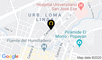 Mapa de Ferreteria La Sexta en Popayán