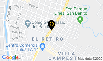 Mapa de Ferretería Máster en Tulua