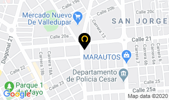 Mapa de Ferreteria Mundial Uno en Valledupar