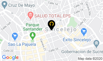 Mapa de Ferretería Nacional E.u. en Sincelejo