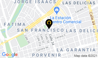 Mapa de Ferretería Superior en Cali