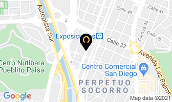 Mapa de Ferretería Y Aluminios en Medellín