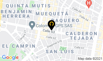 Mapa de Ferrevidrios La 63 en Bogotá D.C
