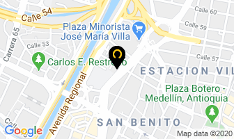 Mapa de Ferroelectricos Zona Libre en Medellín