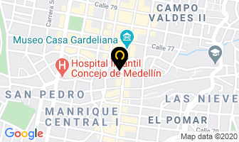 Mapa de Ferromentales La 73 en Medellín