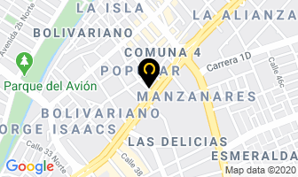 Mapa de Fhanor Motoa Falla Ingenieros en Cali