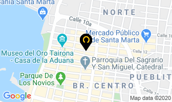 Mapa de Fibra Moto en Santa Marta