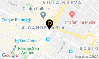 Mapa de Fibracril en Medellín