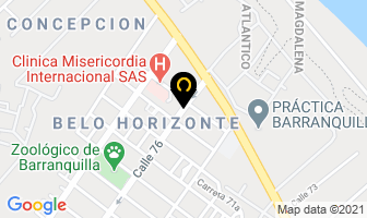 Mapa de Fibras Nacionales Ltda. en Barranquilla