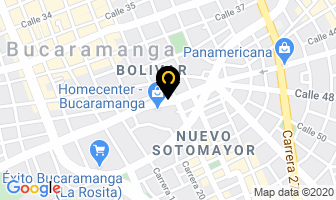 Mapa de Fibrasander en Bucaramanga