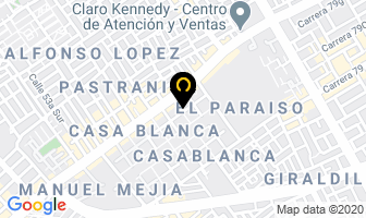 Mapa de Fidetracciones Ingles - Español en Bogotá D.C