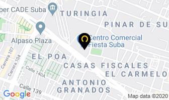 Mapa de Fiesta Suba en Bogotá D.C