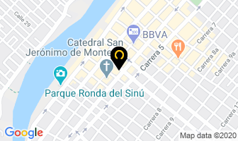 Mapa de Financiera Juriscoop en Montería