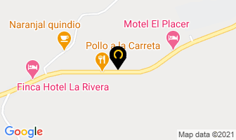 Mapa de Finca Hotel La Rivera en Calarcá