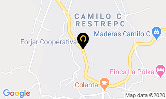 Mapa de Finca Hotel Rancho Bonito en Amagá