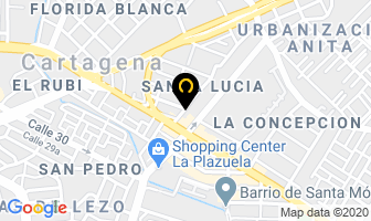 Mapa de Fisioter en Cartagena