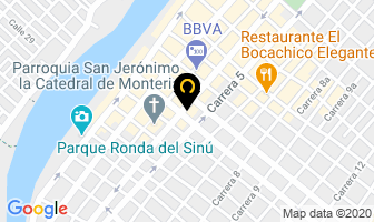 Mapa de Five Club Parrilla Bar en Montería