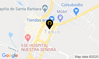 Mapa de Flejes Y Flejes en Tabio