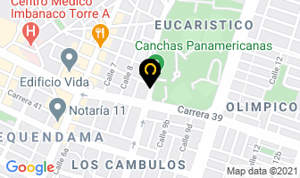 Mapa de Floristería Acuario en Cali