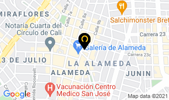 Mapa de Floristería Angeluz en Cali
