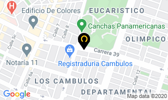 Mapa de Floristería Internacional en Cali
