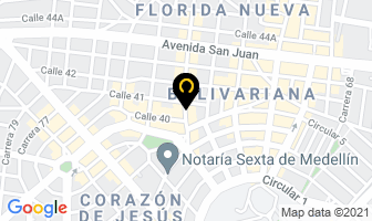 Mapa de Floristería Mabel en Medellín