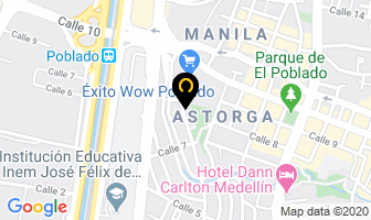 Mapa de Floristería Racha en Medellín