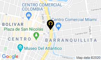 Mapa de Fondo De Restauración De Obras De Inversión en Barranquilla