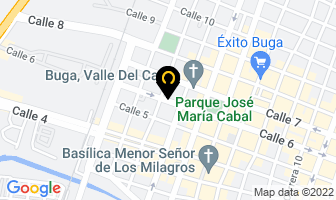 Mapa de Fonoaudiologa Paola Trujillo en Buga