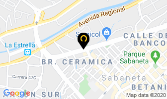 Mapa de Forjados Ortega en Medellín