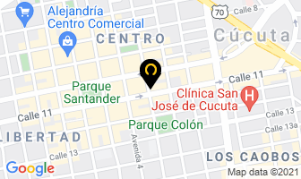 Mapa de Forma Publicidad Robotica en Cúcuta
