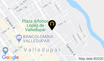 Mapa de Formaletas Y Andamios en Valledupar