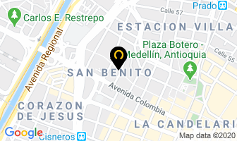 Mapa de Formas Continuas D.e en Medellín