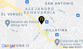 Mapa de Formetálicas en Medellín