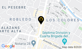 Mapa de Foto Grisales en Medellín