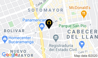 Mapa de Foto Rivero en Bucaramanga