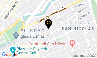 Mapa de Fotograbado Del Valle en Cali