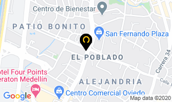 Mapa de Francisco Ochoa Avalúos S.a.s. en Medellín