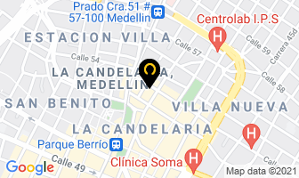 Mapa de Franco Berta en Medellín