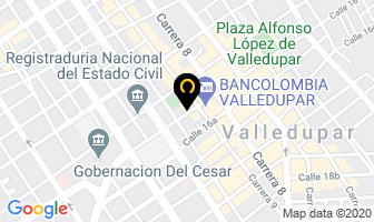Mapa de Franquiher Valledupar 958 en Valledupar