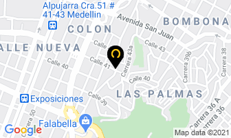 Mapa de Frenos Importados Ltda en Medellín
